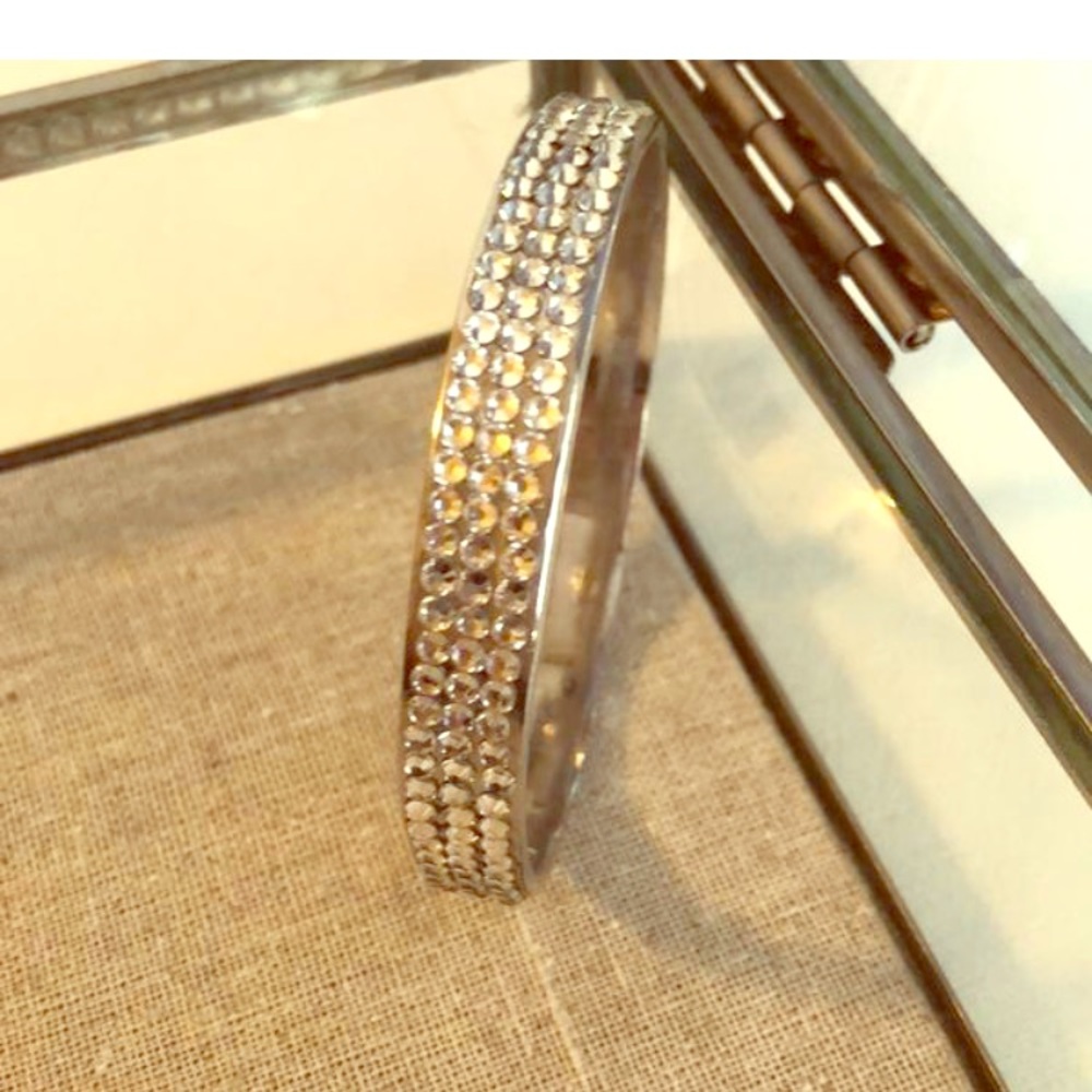 Kate Spade crystal silver bangle/ bracelet